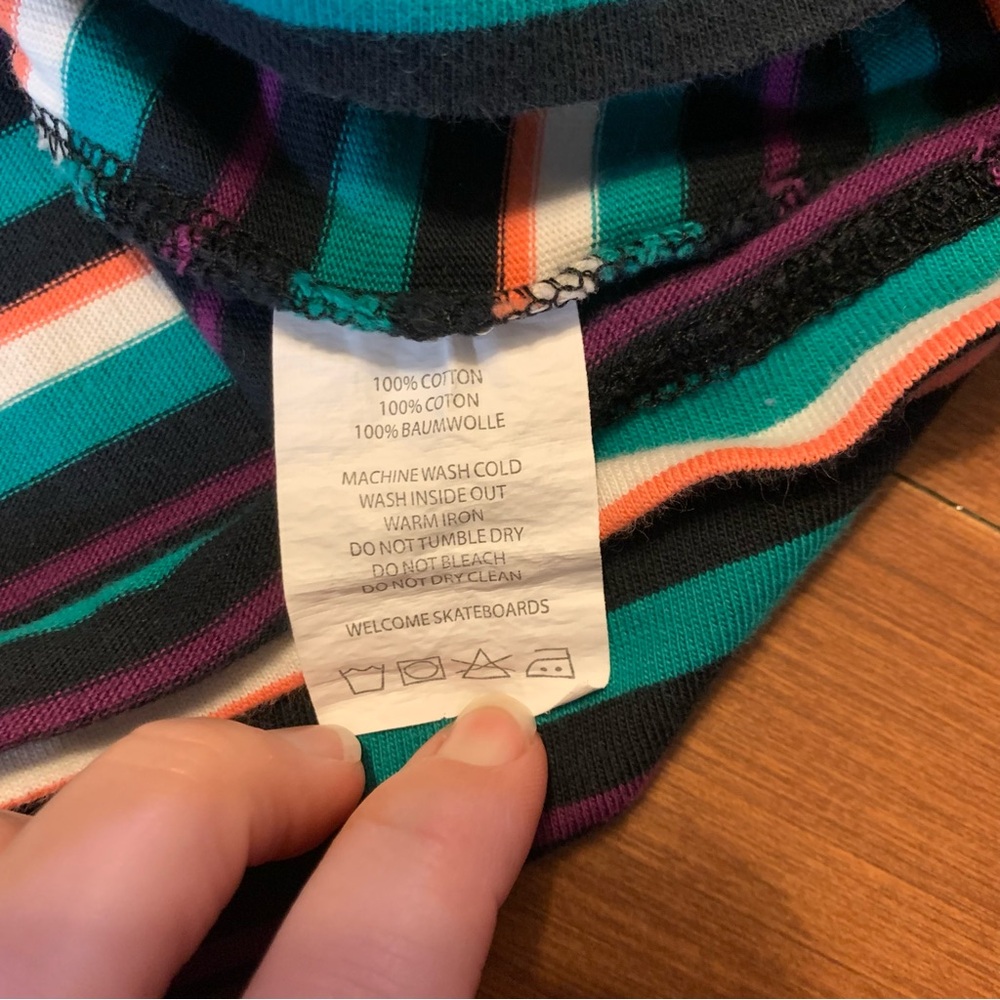 Longsleeve striped Welcome shirt, small. Streetwear - Picture 4 of 7